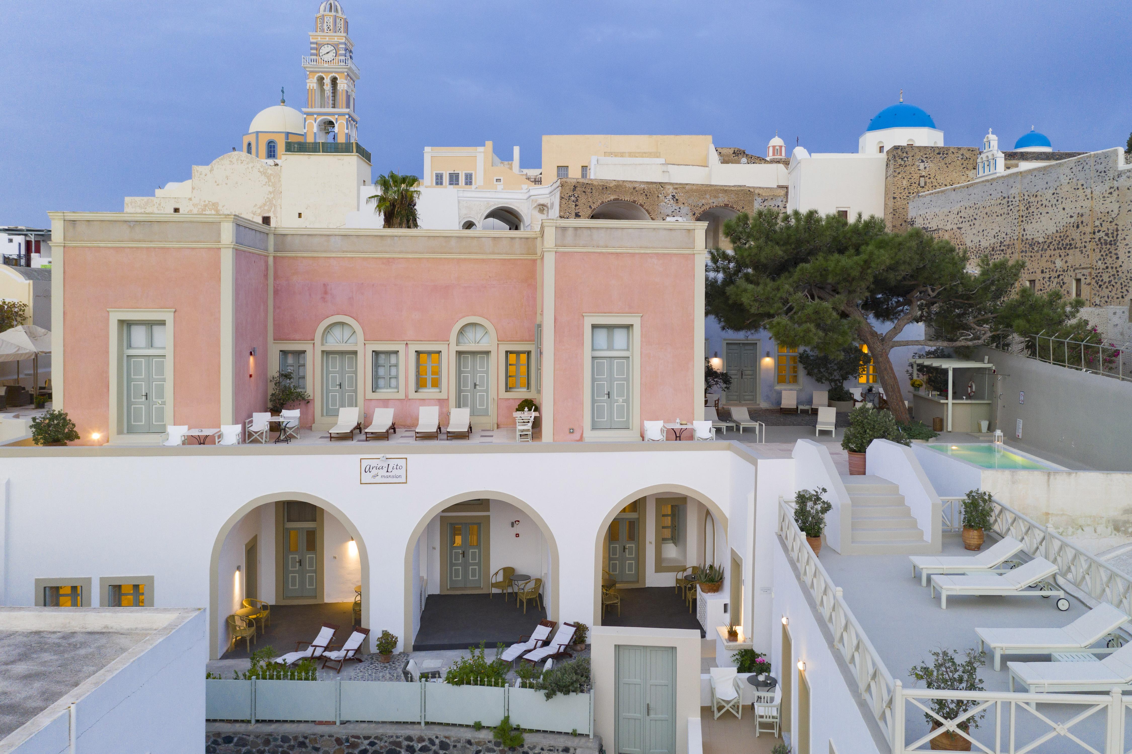 Aria Lito Mansion Hotell Fira  Exteriör bild